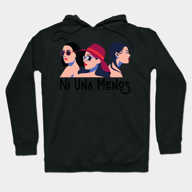 Ni una menos 3 mujeres Hoodie by jeune98